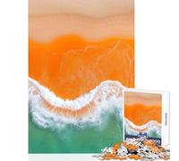 Puzzle da 1000 pezzi per adolescenti con foto aeree della spiaggia giocattoli antistress regali per donne e uomini giochi educativi attività divertenti da fare a casa (dimensioni 38x52cm)