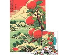 Puzzle da 1000 pezzi per adolescenti con frutta stile giapponese vintage gioco rompicapo per adulti sfida impegnativa regalo per amici e familiari (dimensioni 38x52cm)