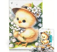 Puzzle da 1000 pezzi per adolescenti con gallina e giglio di maggio, antistress, stimolante e impegnativo, regalo di Natale o compleanno 50x75cm
