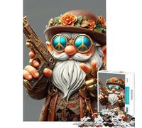 Puzzle da 1000 pezzi per adolescenti con gnomo pistolero sfida impegnativa da completare gioco educativo e rilassante per ragazzi dai 14 anni in su (38x26cm)