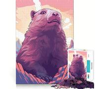 Puzzle da 1000 pezzi per adolescenti,con grafica Risograph,animali e intagli di precisione,ideale per allenare la concentrazione e creare momenti di tranquillità Gioco divertente,perfetto come regalo
