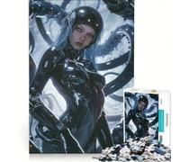 Puzzle da 1000 pezzi per adolescenti con guerriera sexy gioco interattivo migliora la memoria compleanno e Natale 50x75cm
