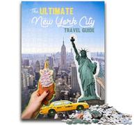 Puzzle da 1000 pezzi per adolescenti con guida turistica di New York, adatto a bambini dai 14 anni in su Divertimento in famiglia tutta la famiglia 1000 pezzi (50x75cm)