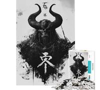 Puzzle da 1000 pezzi per adolescenti con ideogrammi Kanji e demoni ideale come regalo di compleanno o di Natale per donne Giocattolo fai-da-te per maggiori di 14 anni (38x52cm)