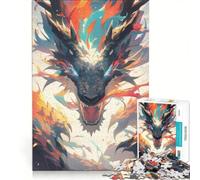 Puzzle da 1000 pezzi per adolescenti con il drago più bello degli anime, gioco rilassante, antistress intellettuale, compleanno e altre occasioni 50x75cm