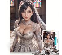 Puzzle da 1000 pezzi per adolescenti con il matrimonio di Tifa Lockhart giochi rilassanti attività divertenti da fare a casa compleanno 38x26cm