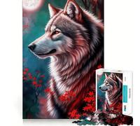 Puzzle da 1000 pezzi per adolescenti con il mitico lupo alfa,gioco di assemblaggio perfetto,gioco cognitivo,regalo,gioco rilassante,divertente attività per compleanno (38x26cm)