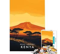 Puzzle da 1000 pezzi per adolescenti con il Monte Longonot Kenya Gioco pratico educativo e divertente ideale come regalo per donne e uomini (dimensioni 75x50cm)