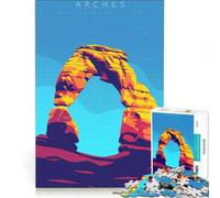Puzzle da 1000 pezzi per adolescenti con il Parco Nazionale degli Arches, gioco rilassante, antistress intellettuale, regalo di compleanno o unico 38x26cm