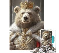 Puzzle da 1000 pezzi per adolescenti con il re degli orsi gioco rompicapo regalo di compleanno compleanno e Natale (dimensioni 38x26cm)