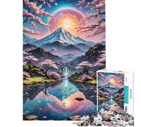Puzzle da 1000 pezzi per adolescenti con il riflesso del Monte Fuji puzzle da 1000 pezzi per la decorazione della casa giocattolo modello da assemblare ideale come regalo per tutta la famiglia