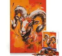 Puzzle da 1000 pezzi per adolescenti con il segno zodiacale dell'Ariete, ideale per ricordare, rilassare e divertirsi, con bordi precisi, perfetto per il compleanno (38x26cm)