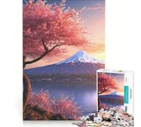 Puzzle da 1000 pezzi per adolescenti con il sereno Monte Fuji gioco rilassante antistress intellettuale compleanno e altre occasioni 38x26cm