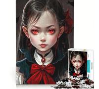 Puzzle da 1000 pezzi per adolescenti con il simpatico mostro manga V decorazione da parete passatempo ideale per le vacanze a casa per rafforzare l'amore tra le coppie 38x26cm