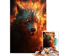 Puzzle da 1000 pezzi per adolescenti con il tema del segugio infernale arrabbiato ideale per compleanni e Natale Migliora la memoria Gioco impossibile adatto a persone dai 14 anni in su (38x52cm)