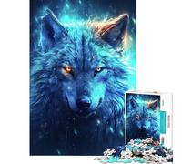 Puzzle da 1000 pezzi per adolescenti con il temibile Lupo Bianco giochi rilassanti e stimolanti per coltivare la pazienza un'opera d'arte da appendere al muro (dimensioni 38x26cm)
