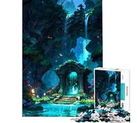 Puzzle da 1000 pezzi per adolescenti con il Tempio degli Spiriti del Lago gioco educativo e stimolante per tutta la famiglia divertente e spiritoso ideale come regalo di compleanno (38x26cm)