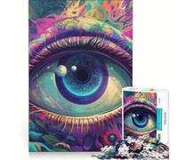Puzzle da 1000 pezzi per adolescenti con il Terzo Occhio Psichedelico gioco educativo divertente antistress regalo di Natale o compleanno 38x26cm
