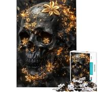 Puzzle da 1000 pezzi per adolescenti con il teschio della morte gioco educativo e stimolante per tutta la famiglia divertente e spiritoso ideale come regalo di compleanno (dimensioni 50x75cm)