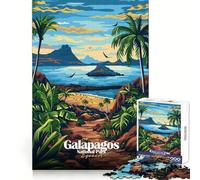 Puzzle da 1000 pezzi per adolescenti con illustrazione del Parco Nazionale delle Galapagos in Ecuador Taglio di alta qualità,divertente,stimolante,gioco facile da giocare,regalo di compleanno 38x52cm