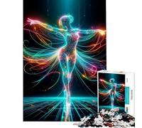 Puzzle da 1000 pezzi per adolescenti con intelligenza artificiale e ballerina Difficile e stimolante ma divertente e spiritoso Giocattolo decorativo da parete Adatto a partire dai 14 anni (38x52cm)