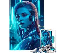 Puzzle da 1000 pezzi per adolescenti con intelligenza artificiale raffigurante una bellissima ragazza Difficile e stimolante ideale per la decorazione della casa e come giocattolo antistress Adatto