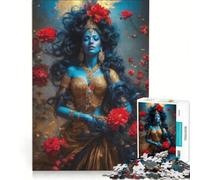 Puzzle da 1000 pezzi per adolescenti con la dea Kali, gioco rilassante, sfida impegnativa, compleanno e altre occasioni 38x52cm