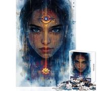 Puzzle da 1000 pezzi per adolescenti con la Donna del Terzo Occhio gioco rompicapo per la casa giocattolo educativo per passare il tempo e rafforzare l'amore tra le coppie (50x75cm)