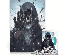 Puzzle da 1000 pezzi per adolescenti con la Morte e lo specchio rotto, decorazione da parete, passatempo ideale per le vacanze a casa, per rafforzare l'amore tra le coppie 38x26cm