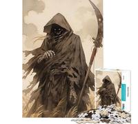 Puzzle da 1000 pezzi per adolescenti con la Morte in un campo gioco per famiglie giocattolo avvincente per coltivare la pazienza regalo divertente difficile (dimensioni 38x52cm)