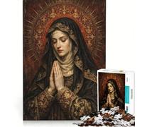 Puzzle da 1000 pezzi per adolescenti con la Vergine Maria gioco per famiglie decorazione da parete per rafforzare l'amore tra le coppie 38x52cm