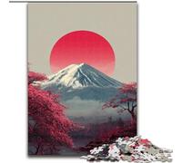 Puzzle da 1000 pezzi per adolescenti con l'alba sul Monte Fuji, gioco stimolante e interazione genitore-figlio per tutta la famiglia (26x38cm)