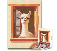 Puzzle da 1000 pezzi per adolescenti con lama che guarda fuori dalla finestra, bellissimo gioco di design, migliora la memoria, regalo di compleanno, dimensioni 38x52cm