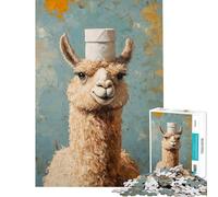 Puzzle da 1000 pezzi per adolescenti con lama e cappello puzzle per adulti antistress regalo di compleanno per genitori e figli ideale per un'interazione genitore-figlio 50x75cm