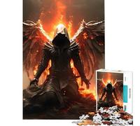 Puzzle da 1000 pezzi per adolescenti con l'angelo della morte gioco divertente ed educativo ideale come regalo di compleanno o antistress (dimensioni 50x75cm)