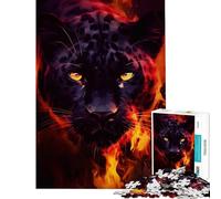 Puzzle da 1000 pezzi per adolescenti con l'immagine della Pantera Nera gioco educativo e stimolante ideale per il relax e come regalo per donne (dimensioni 75x50cm)
