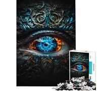 Puzzle da 1000 pezzi per adolescenti con l'immagine dell'occhio mistico ideale per compleanni e Natale Gioco difficile per famiglie dai 14 anni in su (38x52cm)