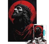 Puzzle da 1000 pezzi per adolescenti con l'immagine di Gesù Cristo gioco educativo e stimolante per tutta la famiglia divertente e spiritoso ideale come regalo di compleanno (dimensioni 50x75cm)