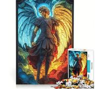 Puzzle da 1000 pezzi per adolescenti con l'immagine di un angelo guerriero, gioco rilassante, stimolante da completare, per rafforzare l'amore tra le coppie 38x52cm