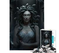 Puzzle da 1000 pezzi per adolescenti con lo sguardo di Medusa gioco rompicapo giocattolo intellettuale ottimo regalo divertente e spiritoso (dimensioni 38x52cm)