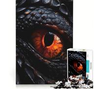 Puzzle da 1000 pezzi per adolescenti con l'occhio del drago rosso gioco rilassante sfida impegnativa compleanno e altre occasioni 38x52cm
