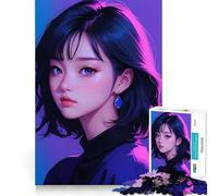 Puzzle da 1000 pezzi per adolescenti,con luci al neon,decorazioni dai tagli precisi,gioco per esercitare la mente,gioco di pace,regalo di Natale divertente (38x26cm)