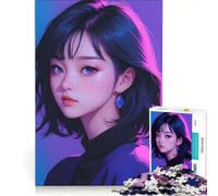 Puzzle da 1000 pezzi per adolescenti, con luci al neon, ideale per giochi rilassanti e di velocità, perfetto per compleanni e Natale 50x75cm