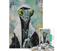 Puzzle da 1000 pezzi per adolescenti con mantide religiosa e suora in preghiera Puzzle per adulti rompicapo divertente e stimolante (dimensioni 38x52cm)