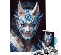 Puzzle da 1000 pezzi per adolescenti con maschera di demone giapponese puzzle per adulti giocattolo antistress ideale per le vacanze a casa per ammazzare il tempo e per allenare la mente (50x75cm)