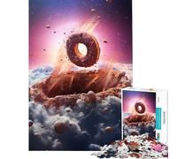 Puzzle da 1000 pezzi per adolescenti con motivo a ciambella e asteroide gioco educativo e stimolante ideale per il relax e come regalo per donne (dimensioni 75x50cm)