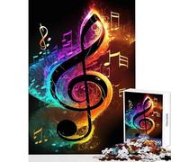 Puzzle da 1000 pezzi per adolescenti con musica dal vivo giocattoli antistress al neon regalo di compleanno giochi educativi interessanti per ridurre lo stress dimensioni 38x52cm