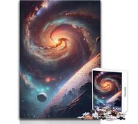 Puzzle da 1000 pezzi per adolescenti con nebulosa spaziale e galassia, gioco divertente per imparare e stimolare la mente, perfetto regalo festivo premuroso, dimensioni 38x52cm