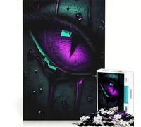 Puzzle da 1000 pezzi per adolescenti con occhi viola e liquido che gocciola decorazione da parete passatempo ideale per le vacanze a casa per rafforzare l'amore tra le coppie 38x26cm
