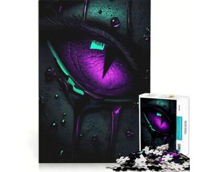 Puzzle da 1000 pezzi per adolescenti con occhi viola e liquido che gocciola decorazione da parete passatempo ideale per le vacanze a casa per rafforzare l'amore tra le coppie 38x26cm
